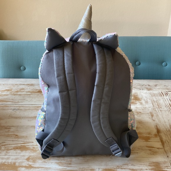 Justice Girls Sequin Unicorn Backpack - Picture 4 of 8